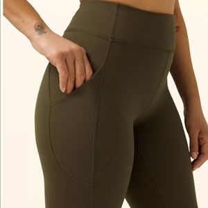Lululemon  green invigorate High-Rise 25” leggings